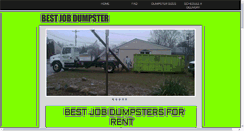 Desktop Screenshot of bestjobdumpsters.com