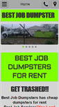 Mobile Screenshot of bestjobdumpsters.com